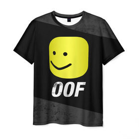 Мужская футболка 3D с принтом Roblox OOF Мем в Курске, 100% полиэфир | прямой крой, круглый вырез горловины, длина до линии бедер | lego | logo | meme | memes | minecraft | oof | quest | roblocks | roblockx | roblox | studio | блок | блоки | голова | игра | игры | квест | лего | лицо | лого | логотип | майнкрафт | мем | мемы | онлайн | роблокс | студия