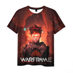 Мужская футболка 3D с принтом Warframe #6 в Курске, 100% полиэфир | прямой крой, круглый вырез горловины, длина до линии бедер | prime | warframe | варфрейм | прайм | сталкер.