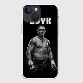 Чехол для iPhone 13 mini с принтом USYK в Курске,  |  | александр усик | одежда усик | олександр усик | усик | усик магазин