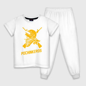 Детская пижама хлопок с принтом PUBG в Курске, 100% хлопок |  брюки и футболка прямого кроя, без карманов, на брюках мягкая резинка на поясе и по низу штанин
 | 