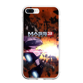 Чехол для iPhone 7Plus/8 Plus матовый с принтом MASS EFFECT в Курске, Силикон | Область печати: задняя сторона чехла, без боковых панелей | amdromeda initiative | andromeda | game | gun | hemet | n7 | rifle | ryder | soldier | space | star | weapon