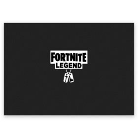 Поздравительная открытка с принтом FORTNITE LEGEND. в Курске, 100% бумага | плотность бумаги 280 г/м2, матовая, на обратной стороне линовка и место для марки
 | fnchap2 | fortnite | fortnite 2 | fortnite x | marshmello | ninja | ninja hyper streamer | ninja streamer | streamer | tyler blevins | маршмелло | ниндзя | фортнайт | фортнайт 2 | фортнайт глава 2