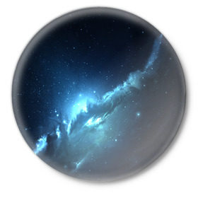 Значок с принтом ATLANTIS NEBULA в Курске,  металл | круглая форма, металлическая застежка в виде булавки | Тематика изображения на принте: galaxy | nebula | space | star | абстракция | вселенная | галактика | звезда | звезды | космический | планеты
