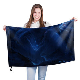 Флаг 3D с принтом Звёздное небо в Курске, 100% полиэстер | плотность ткани — 95 г/м2, размер — 67 х 109 см. Принт наносится с одной стороны | galaxy | nebula | space | star | абстракция | вселенная | галактика | звезда | звезды | космический | планеты