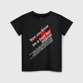 Детская футболка хлопок с принтом Imagine Dragons - Bad Liar в Курске, 100% хлопок | круглый вырез горловины, полуприлегающий силуэт, длина до линии бедер | imagine dragons | imagine dragons origins | имэджн драгонз | рок