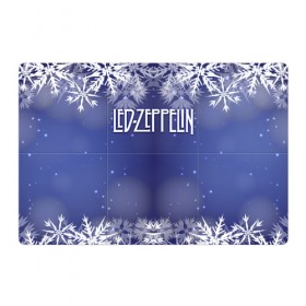 Магнитный плакат 3Х2 с принтом Новогодний Led Zeppelin в Курске, Полимерный материал с магнитным слоем | 6 деталей размером 9*9 см | 