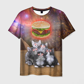 Мужская футболка 3D с принтом Египетские Коты в Курске, 100% полиэфир | прямой крой, круглый вырез горловины, длина до линии бедер | cat | cosmos | egypt | fast | fastfood | food | meme | party | space | вечеринка | египет | еда | иллюминаты | космос | кошак | кошка | масоны | мем | песок | пирамиды | пицца | пустыня | фастфуд