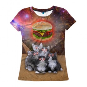 Женская футболка 3D с принтом Египетские Коты в Курске, 100% полиэфир ( синтетическое хлопкоподобное полотно) | прямой крой, круглый вырез горловины, длина до линии бедер | cat | cosmos | egypt | fast | fastfood | food | meme | party | space | вечеринка | египет | еда | иллюминаты | космос | кошак | кошка | масоны | мем | песок | пирамиды | пицца | пустыня | фастфуд