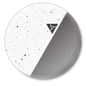 Значок с принтом ARTIFACT в Курске,  металл | круглая форма, металлическая застежка в виде булавки | 