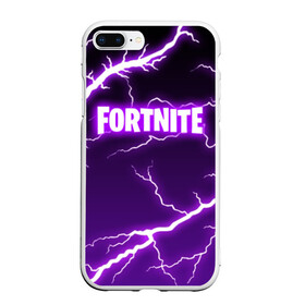 Чехол для iPhone 7Plus/8 Plus матовый с принтом FORTNITE STORM в Курске, Силикон | Область печати: задняя сторона чехла, без боковых панелей | Тематика изображения на принте: 2019 | armor | armour | battle royale | cybersport | esport | fortnite | game | llama | logo | storm | батл рояль | броня | буря | игра | киберспорт | лама | молнии | молния | разряд | симулятор строительства | строительство | ток | фиолето