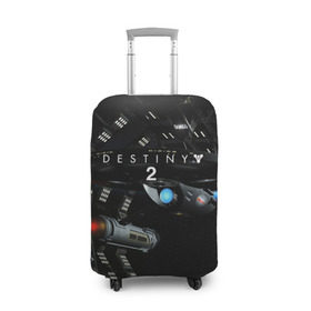 Чехол для чемодана 3D с принтом destiny 2 в Курске, 86% полиэфир, 14% спандекс | двустороннее нанесение принта, прорези для ручек и колес | action | destiny | destiny 2 | fantasy | game | hunter | online | titan | traveller | warlock | игры | космос | шутер