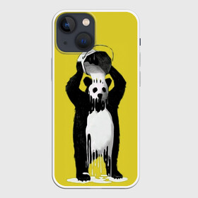 Чехол для iPhone 13 mini с принтом панда в Курске,  |  | арт | краска | медведь | панда