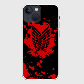 Чехол для iPhone 13 mini с принтом Кровавый логотип АТАКА ТИТАНОВ в Курске,  |  | 2 | 3 | anime | attack on titan | the wings of counterattack | аниме | анимэ | армин арлерт | атака на титанов | атака титанов | микаса аккерман | мультсериал | эрен йегер | японское