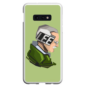 Чехол для Samsung S10E с принтом STAN LEE в Курске, Силикон | Область печати: задняя сторона чехла, без боковых панелей | Тематика изображения на принте: marvel | знаменитость | личность | паук | портрет | рисунок | стэн ли | текстура | человек