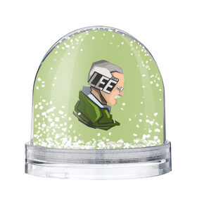 Снежный шар с принтом STAN LEE. в Курске, Пластик | Изображение внутри шара печатается на глянцевой фотобумаге с двух сторон | marvel | знаменитость | личность | паук | портрет | рисунок | стэн ли | текстура | человек