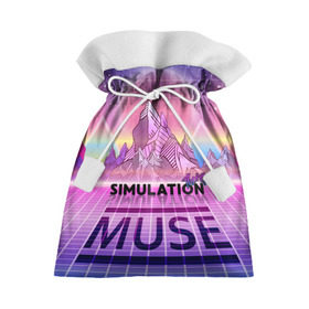 Подарочный 3D мешок с принтом Simulation Theory. Muse в Курске, 100% полиэстер | Размер: 29*39 см | matthew bellamy | muse | simulation theory | мьюз | мэт бэллами | мэтью беллами