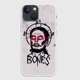 Чехол для iPhone 13 mini с принтом BONES Sesh Team в Курске,  |  | Тематика изображения на принте: bones | elmo kennedy | hip hop | rap | rapper | scream | sesh | skull | кости | костя | рэп | рэпер | сеш | скрим | сэш | хип хоп | череп | элмо кеннеди