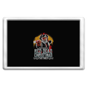 Магнит 45*70 с принтом Red Dead Christmas в Курске, Пластик | Размер: 78*52 мм; Размер печати: 70*45 | christmas | dead | gamer | john | marston | new | rdr | red | redemption | rockstar | shooter | western | xmas | year | вестерн | джон | марстон | рождество | шутер