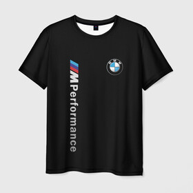Мужская футболка 3D с принтом BMW PERFORMANCE | БМВ в Курске, 100% полиэфир | прямой крой, круглый вырез горловины, длина до линии бедер | auto | bmw | bmw performance | motorsport | sport | авто | автомобиль | автомобильные | бмв | бренд | марка | машины | моторспорт | спорт