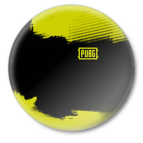 Значок с принтом PUBG 2019 в Курске,  металл | круглая форма, металлическая застежка в виде булавки | 
