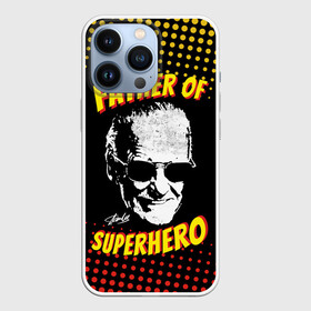 Чехол для iPhone 13 Pro с принтом Stan Lee: Father of Superhero в Курске,  |  | avengers | father | hero | hulk | iron | lee | man | stan | stan lee | stanlee | superhero | thor | анти | герой | железный | комиксы | лии | мстители | отец | стен | стенли | стэн ли | супер | супергероев | тор | халк | человек