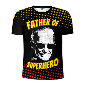 Мужская футболка 3D спортивная с принтом Stan Lee: Father of Superhero в Курске, 100% полиэстер с улучшенными характеристиками | приталенный силуэт, круглая горловина, широкие плечи, сужается к линии бедра | Тематика изображения на принте: avengers | father | hero | hulk | iron | lee | man | stan | stan lee | stanlee | superhero | thor | анти | герой | железный | комиксы | лии | мстители | отец | стен | стенли | стэн ли | супер | супергероев | тор | халк | человек