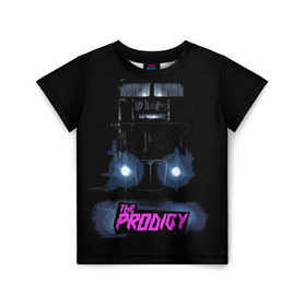 Детская футболка 3D с принтом The Prodigy в Курске, 100% гипоаллергенный полиэфир | прямой крой, круглый вырез горловины, длина до линии бедер, чуть спущенное плечо, ткань немного тянется | album | music | prodigy | брейк | группа | заставка | музыка | новый альбом | обложка альбома | продиджи