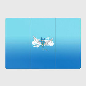Магнитный плакат 3Х2 с принтом Happy Aye! (Fairy Tail) в Курске, Полимерный материал с магнитным слоем | 6 деталей размером 9*9 см | Тематика изображения на принте: anime | blue | cat | fairy tail | happy | аниме | кот | кошка | синий | хвост феи | хэппи