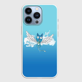 Чехол для iPhone 13 Pro с принтом Happy Aye (Fairy Tail) в Курске,  |  | anime | blue | cat | fairy tail | happy | аниме | кот | кошка | синий | хвост феи | хэппи