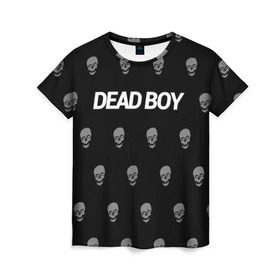 Женская футболка 3D с принтом Bones Deadboy в Курске, 100% полиэфир ( синтетическое хлопкоподобное полотно) | прямой крой, круглый вырез горловины, длина до линии бедер | bones | boy | dead | deadboy | elmo | hdmi | hip | hop | kennedy | metal | rap | rapper | scream | sesh | seshollowaterboyz | skull | team | кеннеди | кости | костя | метал | рэп | рэпер | сеш | скрим | сэш | хип | хоп | череп | элмо