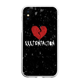 Чехол для iPhone XS Max матовый с принтом XXXTentacion Red Broken Heart в Курске, Силикон | Область печати: задняя сторона чехла, без боковых панелей | broken | dead | heart | king | legend | music | rap | rapper | red | revenge | rip | xtentation | xxtennation | xxx | xxxtentacion | красное | мертв | музыка | память | разбитое | репер | рип | рэп | сердце | тентасьон | умер