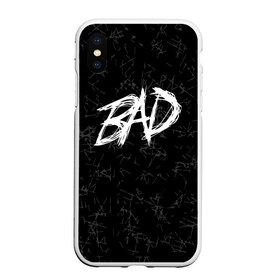 Чехол для iPhone XS Max матовый с принтом XXXTentacion - BAD в Курске, Силикон | Область печати: задняя сторона чехла, без боковых панелей | Тематика изображения на принте: bad | broken | dead | heart | king | music | rap | rapper | red | revenge | rip | xtentation | xxtennation | xxx | xxxtentacion | красное | мертв | музыка | память | разбитое | репер | рип | рэп | сердце | тентасьон | умер