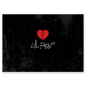 Поздравительная открытка с принтом Lil Peep Broken Heart в Курске, 100% бумага | плотность бумаги 280 г/м2, матовая, на обратной стороне линовка и место для марки
 | broken | dead | heart | lil | lil peep | lilpeep | music | peep | pump | rap | rapper | red | rip | густав | красное | лил | лил пип | лилпип | мертв | память | пип | разбитое | рип | рэп | рэпер | сердечко | сердце | умер | эмо