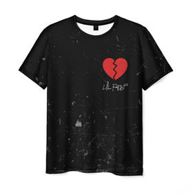 Мужская футболка 3D с принтом Lil Peep Broken Heart в Курске, 100% полиэфир | прямой крой, круглый вырез горловины, длина до линии бедер | Тематика изображения на принте: broken | dead | heart | lil | lil peep | lilpeep | music | peep | pump | rap | rapper | red | rip | густав | красное | лил | лил пип | лилпип | мертв | память | пип | разбитое | рип | рэп | рэпер | сердечко | сердце | умер | эмо