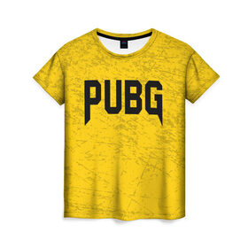 Женская футболка 3D с принтом PUBG в Курске, 100% полиэфир ( синтетическое хлопкоподобное полотно) | прямой крой, круглый вырез горловины, длина до линии бедер | 
