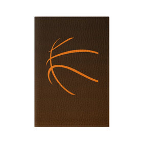 Обложка для паспорта матовая кожа с принтом Баскетболист в Курске, натуральная матовая кожа | размер 19,3 х 13,7 см; прозрачные пластиковые крепления | баскетбол | баскетболист | мяч баскетбольный