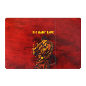 Магнитный плакат 3Х2 с принтом BIG BABY TAPE - Dragonborn в Курске, Полимерный материал с магнитным слоем | 6 деталей размером 9*9 см | Тематика изображения на принте: baby | bbt | big | dragonborn | dragons | fire | gimme | lost | rap | raper | tape | the | trap | взял | дракон | драконы | огонь | русский | рэп | рэппер | твою