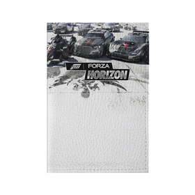 Обложка для паспорта матовая кожа с принтом Forza Horizon в Курске, натуральная матовая кожа | размер 19,3 х 13,7 см; прозрачные пластиковые крепления | games | playground | авто | гонки | горизонт | машины | сила | фестиваль | форза | хоризон