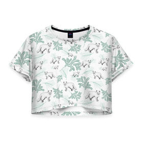 Женская футболка 3D укороченная с принтом Песец в Курске, 100% полиэстер | круглая горловина, длина футболки до линии талии, рукава с отворотами | arctic | fox | nature | лиса | лисичка | лисички | лисы | песец