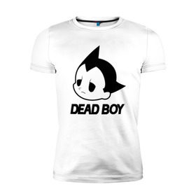 Мужская футболка премиум с принтом DEAD BOY   BONES в Курске, 92% хлопок, 8% лайкра | приталенный силуэт, круглый вырез ворота, длина до линии бедра, короткий рукав | bones | cloudrap | dead | deadboy | logo | music | rap | sesh | боунс | клаудреп | кости | лого | музыка | реп