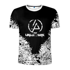 Мужская футболка 3D спортивная с принтом Linkin Park #1 в Курске, 100% полиэстер с улучшенными характеристиками | приталенный силуэт, круглая горловина, широкие плечи, сужается к линии бедра | linkin park | linkin park in the end | linkin park numb | linkin park remix. | linkin parks | линкин парк
