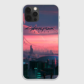 Чехол для iPhone 12 Pro с принтом Cyberpunk 2077 в Курске, силикон | область печати: задняя сторона чехла, без боковых панелей | action | rpg | solo | techie | киберпанк | найт сити | нетраннер | соло | технарь