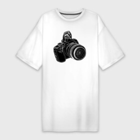 Платье-футболка хлопок с принтом зеркалка в Курске,  |  | фото | фотограф | фотография