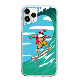 Чехол для iPhone 11 Pro матовый с принтом Cool Santa в Курске, Силикон |  | cool | creative | design | holiday | merry christmas | new year | sea | summer | surfing | wave | волна | дизайн | канары | креатив | круто | лето | море | новый год | рождество | сёрфинг