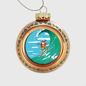 Стеклянный ёлочный шар с принтом Cool Santa в Курске, Стекло | Диаметр: 80 мм | cool | creative | design | holiday | merry christmas | new year | sea | summer | surfing | wave | волна | дизайн | канары | креатив | круто | лето | море | новый год | рождество | сёрфинг
