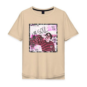 Мужская футболка хлопок Oversize с принтом Lizer - MY SOUL в Курске, 100% хлопок | свободный крой, круглый ворот, “спинка” длиннее передней части | 