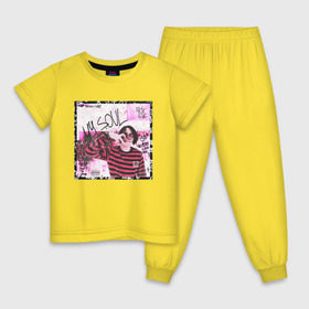 Детская пижама хлопок с принтом Lizer - MY SOUL в Курске, 100% хлопок |  брюки и футболка прямого кроя, без карманов, на брюках мягкая резинка на поясе и по низу штанин
 | 