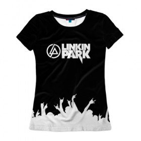 Женская футболка 3D с принтом Linkin Park #5 в Курске, 100% полиэфир ( синтетическое хлопкоподобное полотно) | прямой крой, круглый вырез горловины, длина до линии бедер | linkin park | linkin park in the end | linkin park numb | linkin park remix. | linkin parks | линкин парк