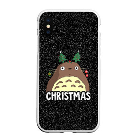 Чехол для iPhone XS Max матовый с принтом Totoro Christmas в Курске, Силикон | Область печати: задняя сторона чехла, без боковых панелей | anime | christmas | moon | myneighbortotoro | night | totoro | xmas | аниме | канта | кодомо | котобус | кусакабэ | мэй | рождество | сусуватари | тацуо | тоторо | хаяомиядзаки | ясуко