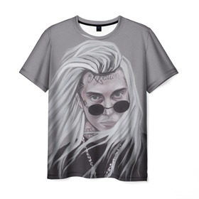 Мужская футболка 3D с принтом Ghostemane в Курске, 100% полиэфир | прямой крой, круглый вырез горловины, длина до линии бедер | ghostemane | ghostmane | rap | trap | гостмейн | реп | трэп